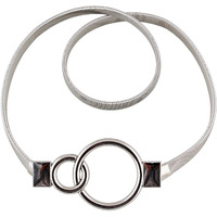 Lucky Jewellery Designer Silver Plated Buckle Kamarband Waist Belt Udyanam Kamar Patta For Girls And Women (240-CHL-LJ669-S)