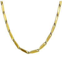 Nakabh Stainless Steel Rice Chain for Men and Boys (Gold)