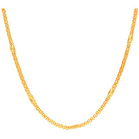 Fashion Frill Exclusive Golden Chain For Men 1 Gram Gold Plated Brass Neck Wear Necklace Golden Chain For Men Boys Women Girls Mens Jewellery Chains 22 inches