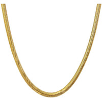 Nakabh Gold Plated Stainless Steel Snake Chain Necklace For Men Boys