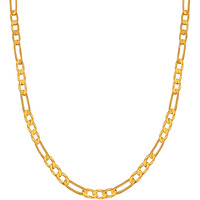 Fashion Frill Gold Plated 24 Inches Necklace Chain For Men Boys Women Girls