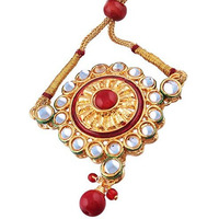 I Jewels Gold Plated Kundan Bajubandh Jewellery for Women (PB06R)