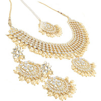 APARA Kundan Bridal Wedding Traditional Fashion Necklace Jewellery Set for Women