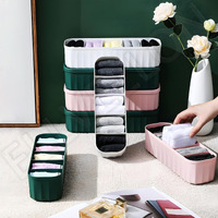 ELLVELLON Pack of 4 Innerwear Organiser For Wardrobe, Bra Organizer For Wardrobe Organizer For Clothes, Panty Organiser For Wardrobe, Socks Organizer For Wardrobe, Undergarments Organizer For Women