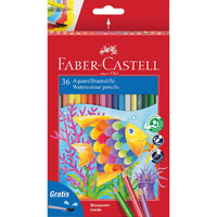 Faber-Castell Design Series Aquarelle Water Color Pencils - 36 Shades