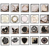 ARLICORPING 20Pcs Women Shirt Brooch Buttons Pearl No Sew Button Pins Instant Button Jeans Button Pins Women Shirt Safety Brooch (BROOCH BUTTON_PK_K)