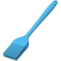 P-Plus International Silicone Basting Brush Set,Stainless Steel Basting Brush with Silicone Bristles for BBQ/Grilling/Pastry Kitchen Oil Brush for Dosa Tawa Pastry Brush (Pack 1(8 inch) Silicone Blue)