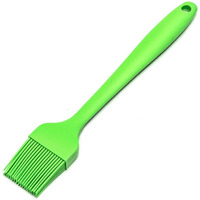 P-Plus International Silicone Basting Brush Set,Stainless Steel Basting Brush with Silicone Bristles for BBQ/Grilling/Pastry Kitchen Oil Brush for Dosa Tawa Pastry (Pack 1(8 inch) Silicone Green)