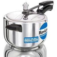 Hawkins 4 Litre Pressure Cooker, Stainless Steel Inner Lid Cooker, Induction Cooker, Silver (HSS40)