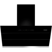 Faber 90 cm 1350 m/HR Auto-Clean Angular Kitchen Chimney (Hood Zenith FL SC AC BK 90, Filterless Technology, Touch Control, Black)