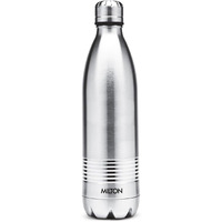 Milton Duo DLX 500 Thermosteel 24 Hours Hot and Cold Water Bottle, 1 Piece, 500 ml, Silver | Leak Proof | Office Bottle | Gym | Home | Kitchen | Hiking | Trekking | Travel Bottle