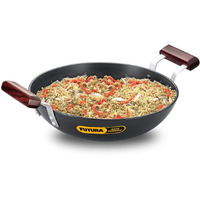 Hawkins Futura Hard Anodised Deep-Fry Pan (Kadhai), 26cm