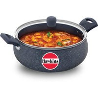 Hawkins Ceramic Nonstick Handi, 5 litre, Induction Biryani Pot, Granite Casserole (ICH50G)