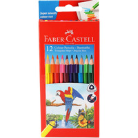 Faber-Castell Triangular Colour Pencils - Pack of 1 (Assorted)