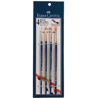 Faber-Castell Paint Brush Set - Round, Pack of 4 (Navy Blue)