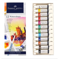 Faber-Castell Creative Studio Watercolours, 5 ml - Set of 12, Multicolor