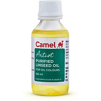 Camel Artist Purified Linseed Oil for Oil Color, 100ml (Yellow)