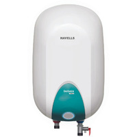 Havells Instanio Prime 15 Litre Storage Water Heater | Glass Coated Tank, Heavy Duty Anode Rod For Rust Protection | Warranty: 7 Year on Tank, Free Flexi Pipes, Free Installation | (White Blue)