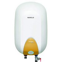 Havells Instanio Prime 15 Litre Storage Water Heater | Glass Coated Tank, Heavy Duty Anode Rod For Rust Protection | Warranty: 7 Year on Tank, Free Flexi Pipes, Free Installation | (White Mustard)