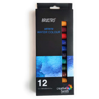 BRUSTRO Artists  Watercolour Paint Set of 12 Colours X 12ML Tubes