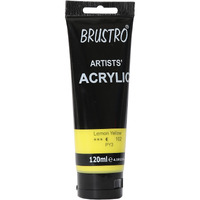 BRUSTRO Artists Acrylic Paint 120ml Lemon Yellow