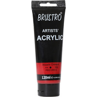 BRUSTRO Artists Acrylic Paint 120ml Alizarin Crimson