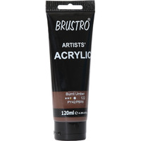 BRUSTRO Artists Acrylic Paint 120ml Burnt Umber