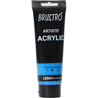 BRUSTRO Artists Acrylic Paint 120ml Fluorescent Blue