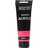 BRUSTRO Artists Acrylic Paint 120ml Fluorescent Pink