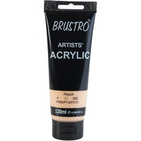 BRUSTRO Artists Acrylic Paint 120ml Peach (Pastel Tone)