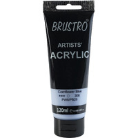 BRUSTRO Artists Acrylic Paint 120ml Cornflower Blue (Pastel Tone)