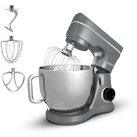 AGARO Elegant Stand Mixer, 1400W with 5.5L SS Bowl, 10 Speed Settings, Pulse Function, 100% Copper Motor, Includes Whisker, Beater, Dough Hook, Dark Grey