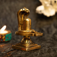 Ekhasa 100% Pure Brass Shivling for Home Puja (Size 8 cm) | Siva Linga for Pooja | Shiva Lingam for Office | Shiv Linga for Gift | Shiva Linga | Ideal Gift for All Occasions