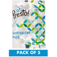 Amazon Brand - Presto! Naphthalene Balls - 200 G (Pack Of 5)