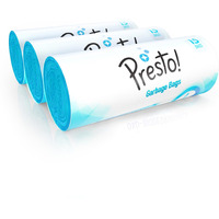 Amazon Brand - Presto! Garbage Bags Large 45 Count|24 x 32 Inches Blue, For Dry Waste|15 bags/roll (Pack of 3)