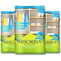 Absorbia Moisture Absorber| Absorbia Hanging Pouch - Family Pack of 3 (440ml Each)