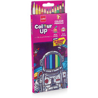 Cello Colourup Colour Pencil Set|Pack Of 12 Colour Pencils|Bright And Strong Colours Pencils|Non-Toxic Colouring Set|Safe Colour Pencils For Children Colour Pencils|Multicolor