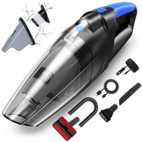 Lyrovo Wireless Handheld Vacuum Cleaner for Home and car Cordless Strong Suction 7000PA 100W Wet and Dry Use with 2 HEPA Filter