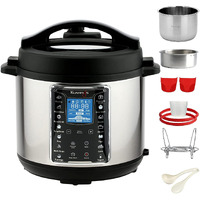 Kuvings Instant Pot 3 Litre Electric Pressure Cooker with Stainless Steel Inner Pot. Pressure Cook, Slow Cook, Saute & More (Kuvings Instant Pot 3L + Accessories)