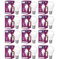 Philips 8.5-Watt Standard B22 LED Bulb (Pack of 12, Cool Day White)