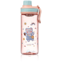 FunBlast Cartoon Water Bottle for Kids, 550 ml BPA Free, Anti-Leak for Boys/Girls (550 Milliliters) - Polypropylene & Polycarbonate (Multicolor)