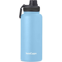 InstaCuppa Thermos Bottle 1250 mL, Double-Wall Thermos Flask, Vacuum Insulated Stainless Steel | Retains Hot and Cold Temperatures,Sky Blue