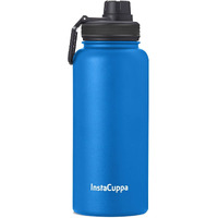 InstaCuppa Thermos Bottle 650 mL, Double-Wall Thermos Flask, Vacuum Insulated Stainless Steel | Retains Hot and Cold Temperatures,Navy Blue