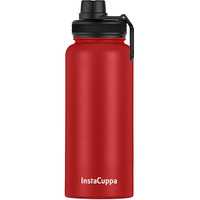 InstaCuppa Thermos Bottle 650 mL, Double-Wall Thermos Flask, Vacuum Insulated Stainless Steel | Retains Hot and Cold Temperatures,Red