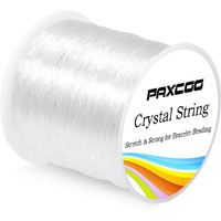 Paxcoo 0.8mm Elastic String, Stretchy Bracelet String Crystal String Bead Cord for Bracelet, Beading and Jewelry Making (120m)