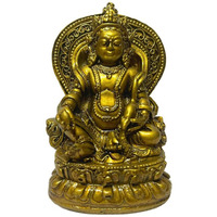 GJ Kuber Murti Kuber Statue Kuber Idol Kubera Figurine Home Decor Showpiece & Gift Item ,Resin ,Brown