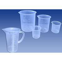 Widely Pure Measuring jug 1000ml and Plastic Science Beakers Set 500ml, 250ml, 100ml, 50ml Measuring beakers for Laboratory