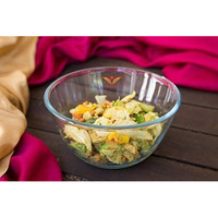 Femora Borosilicate Glass Mixing Bowl, Microwave Safe Bowl, Oven Safe, 700 ML, Pack of 1