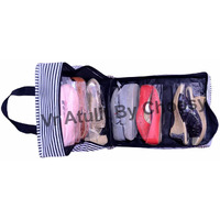 By Choosy Under Bed Rectangular Storage Shoes Box with Clear Plastic Zippered || Perfect for Travelling Purposes (Unisex)