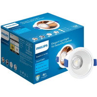 PHILIPS 7 Watt White Reflector LED Ceiling COB Round Spot Light with Focused Beam | Cut out: 75mm | Cool Day Light, Pack of 1 (Deco Bright)